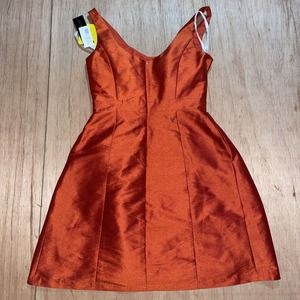 Alfred Sung D562 Scoop Neck Short Bridesmaid Dress‎ by Dessy Size 12